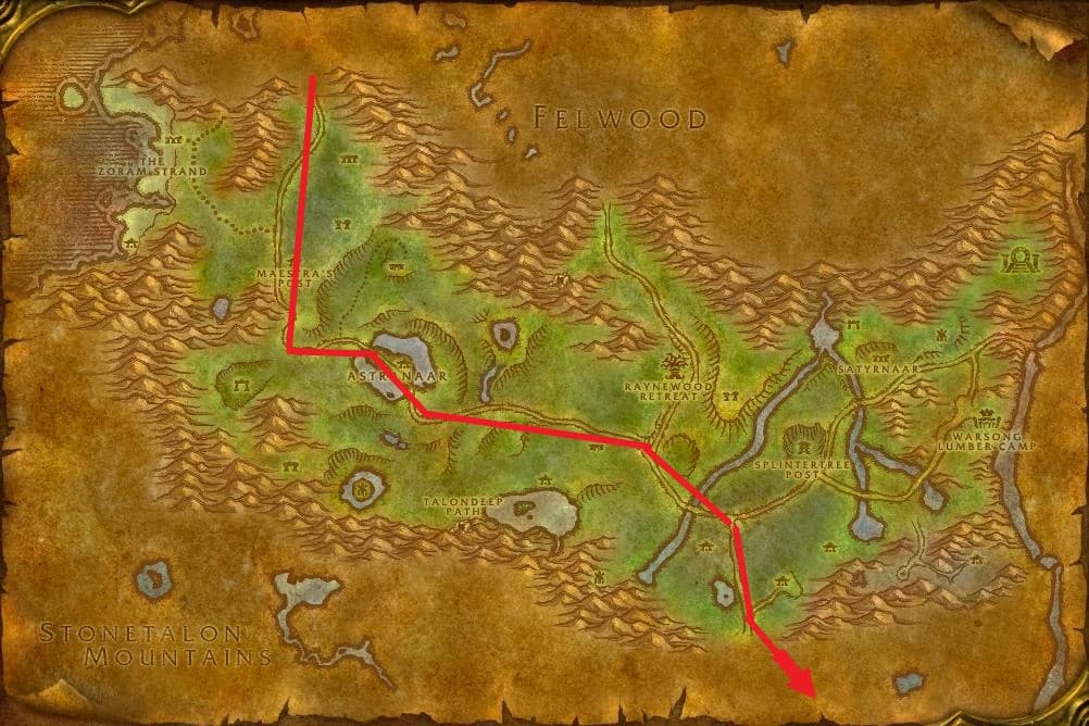 Ashenvale to WC